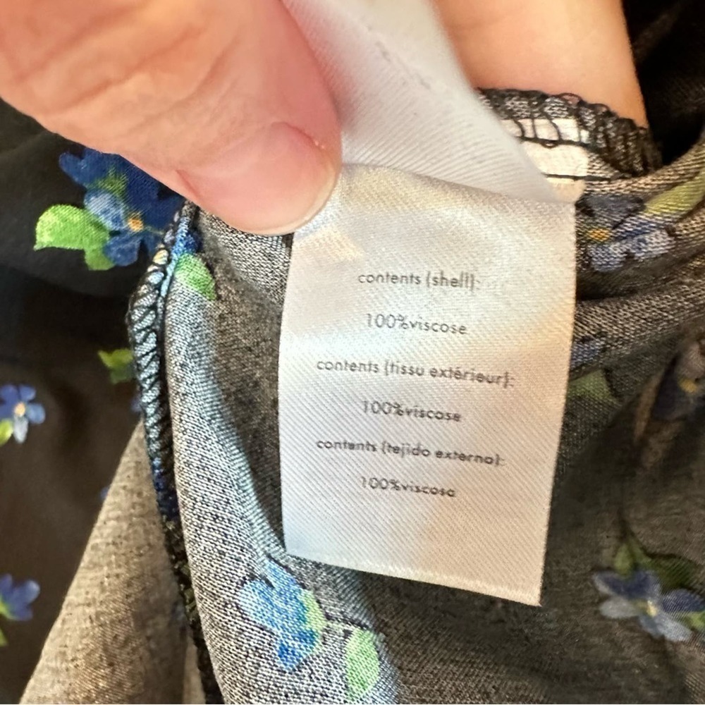 NWT peasant floral ruffle long sleeve blouse by WeWoreWhat women’s XS - Picture 11 of 11